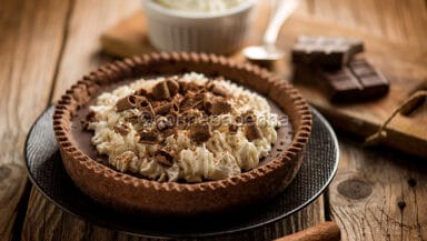 Crostata con ganache al cioccolato