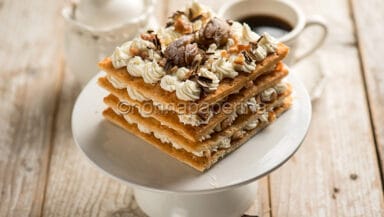 Millefoglie con crema al mascarpone