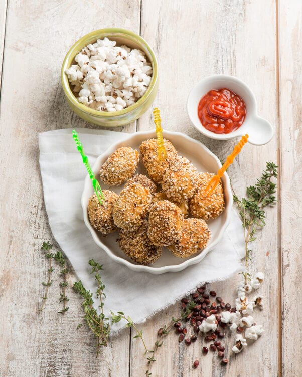 Nuggets di pollo ai popcorn