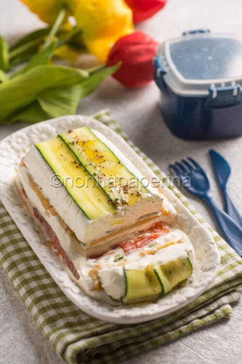 Terrina di formaggio e zucchine, Terrina di formaggio e zucchine,