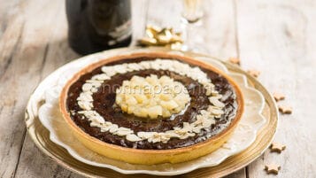 Torta con pere e cioccolato