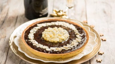 Torta con pere e cioccolato