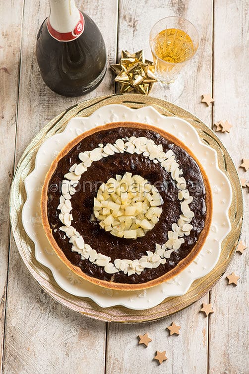 Torta con pere e cioccolato Torta con pere e cioccolato
