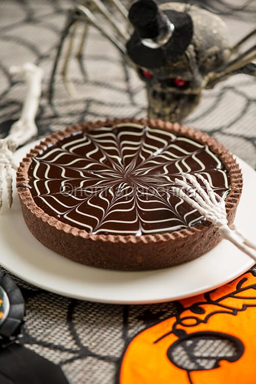 Torta di Halloween con ragnatela