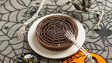 Torta di Halloween con ragnatela