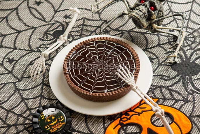 Torta di Halloween con ragnatela