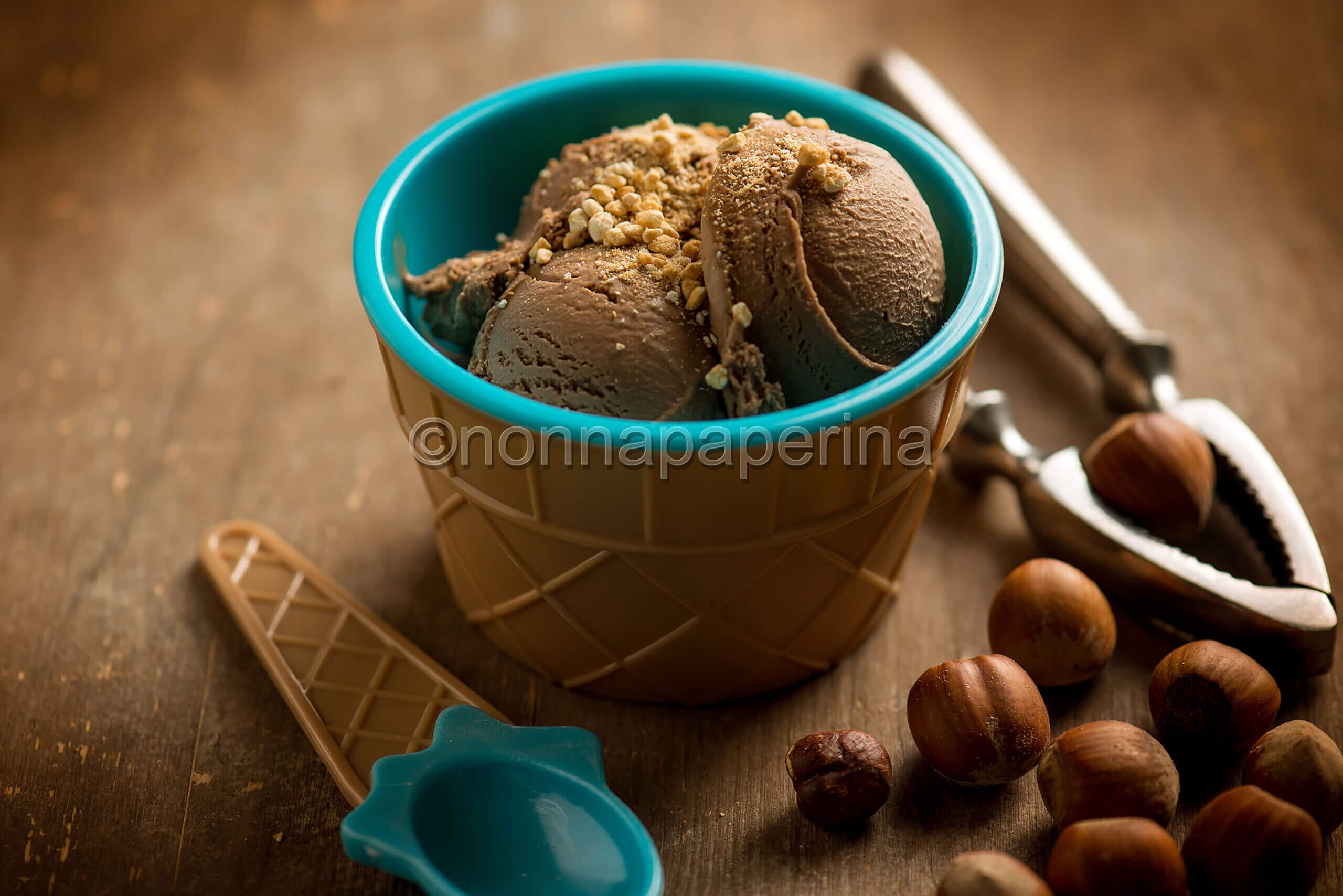 Gelato alla crema di nocciole, un gelato buono come in gelateria