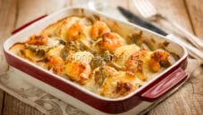 Gnocchi di semolino con mazzancolle, una delizia gratinata