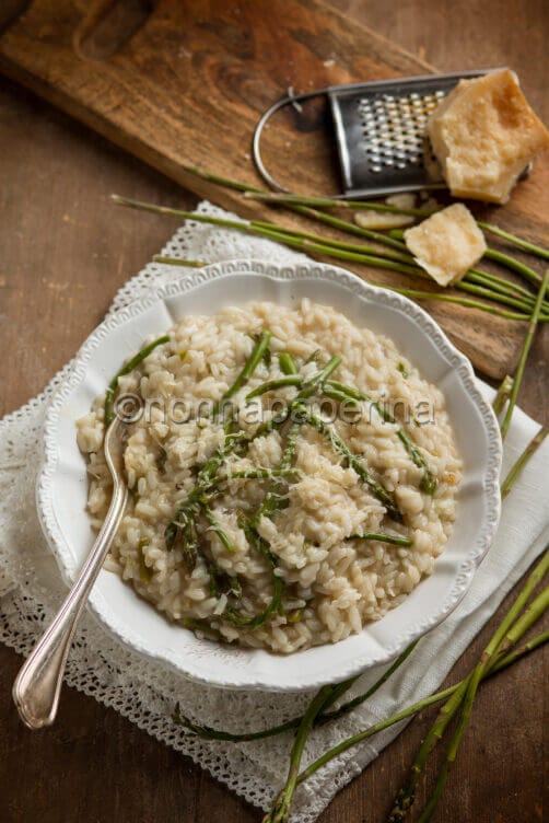 Risotto con asparagina