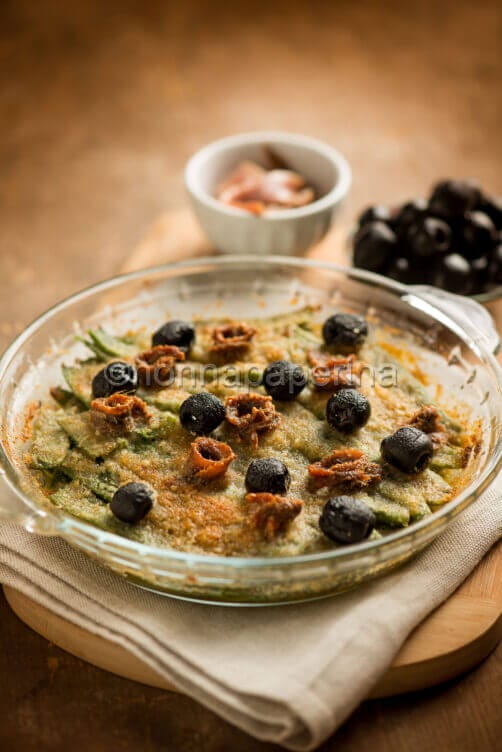 Taccole gratinate al forno Taccole gratinate al forno