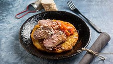 Filetto di maiale con rosti di patate, un secondo corposo