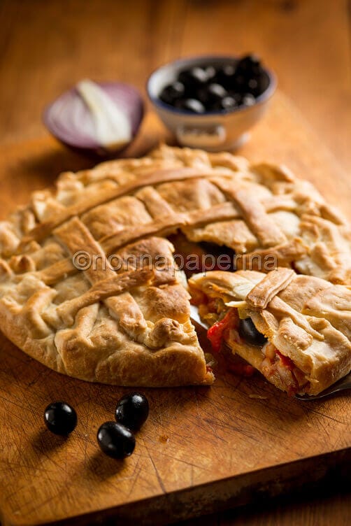 Torta salata con il baccalà Torta salata con il baccalà