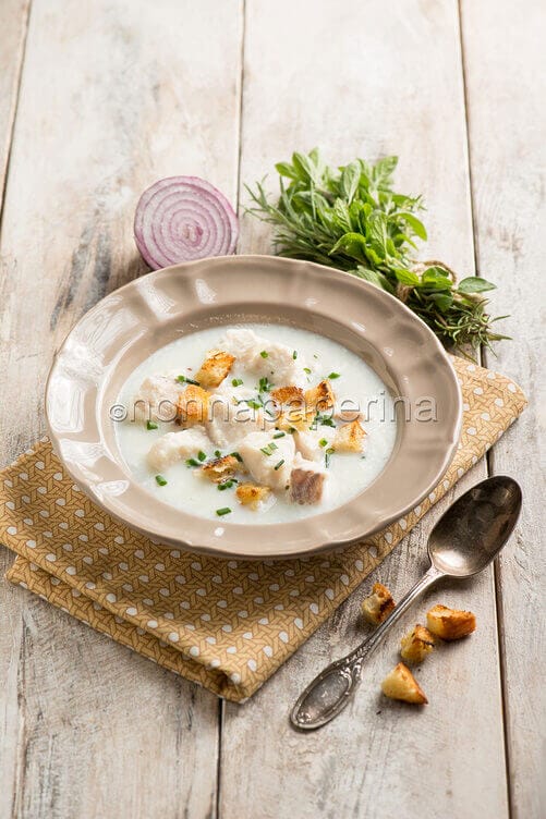 Zuppa di patate ed eglefino Zuppa di patate ed eglefino