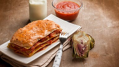 Lasagne di lenticchie ai carciofi: per una domenica golosa e genuina senza rinunce
