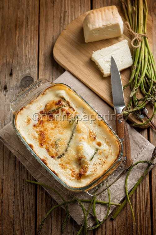 Lasagne con asparagina e taleggio
