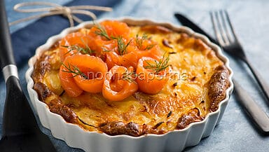 Lax pudding al salmone marinato