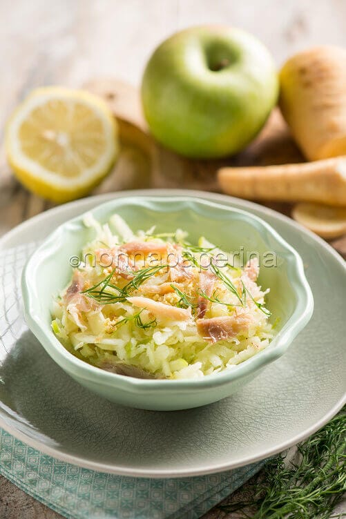 Pastinaca con filetti di aringa Pastinaca con filetti di aringa