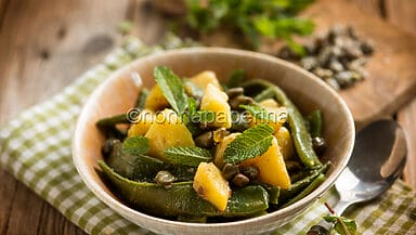 Taccole con patate e acciughe