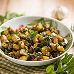 Sautéed courgettes, a classic Mediterranean side dish