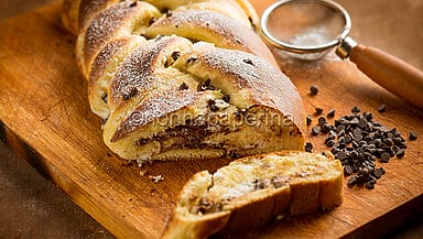 pan brioche con ricotta e cioccolato