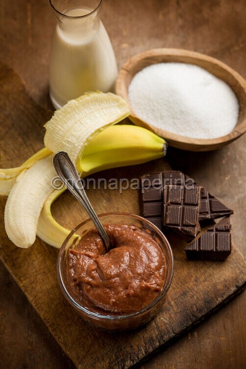 confettura di banane e cioccolato