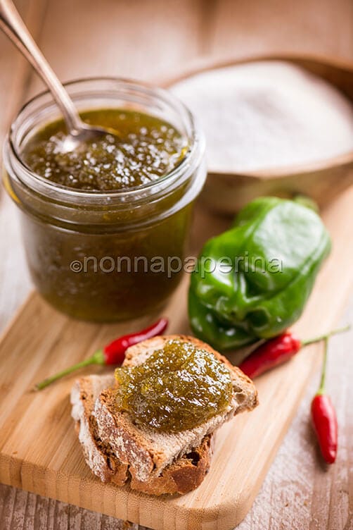 Confettura di peperoni verdi 