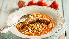 Samantine con canocchie, un primo equilibrato e gustoso Samantine con canocchie, un primo equilibrato e gustoso