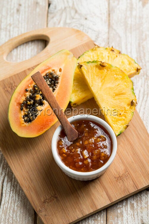 Confettura di papaya e ananas