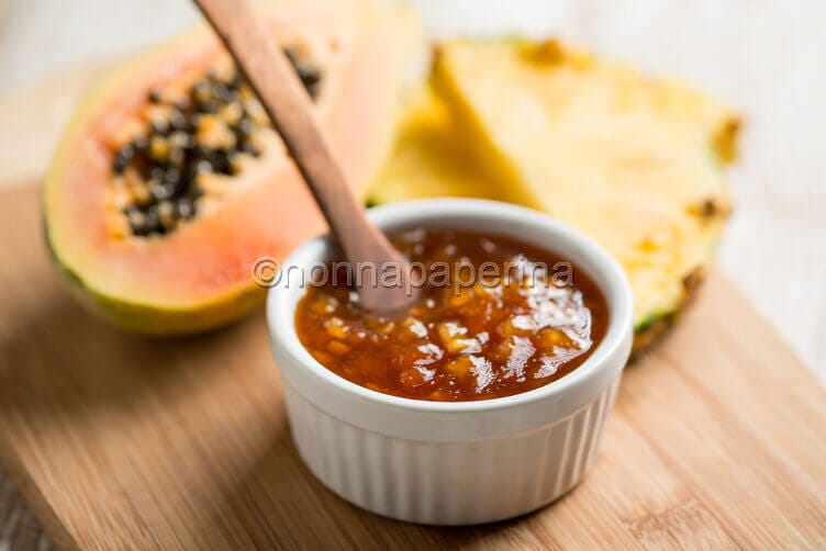 Confettura papaya e ananas