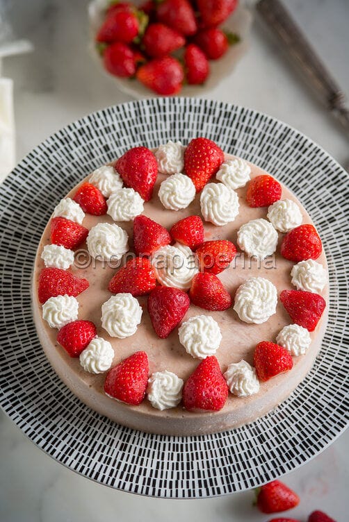 Crema bavarese alle fragole