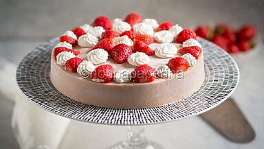 Crema bavarese alle fragole