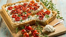 Crostata salata con fiocchi di latte, uno snack perfetto