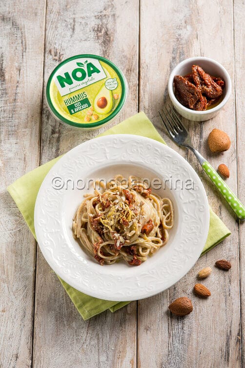 Linguine con hummus Linguine con hummus