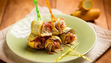 Rotolini di zucchine e tacchino