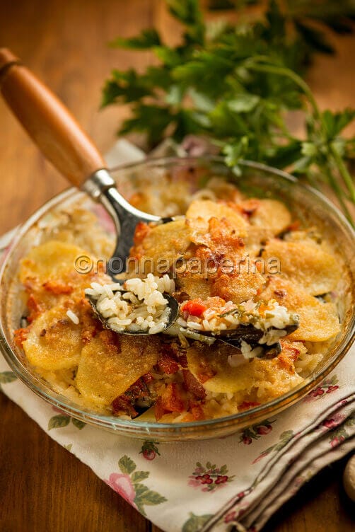 Tiella alla barese Tiella alla barese