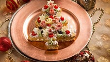 Cream tart albero di Natale, una merenda di grande impatto