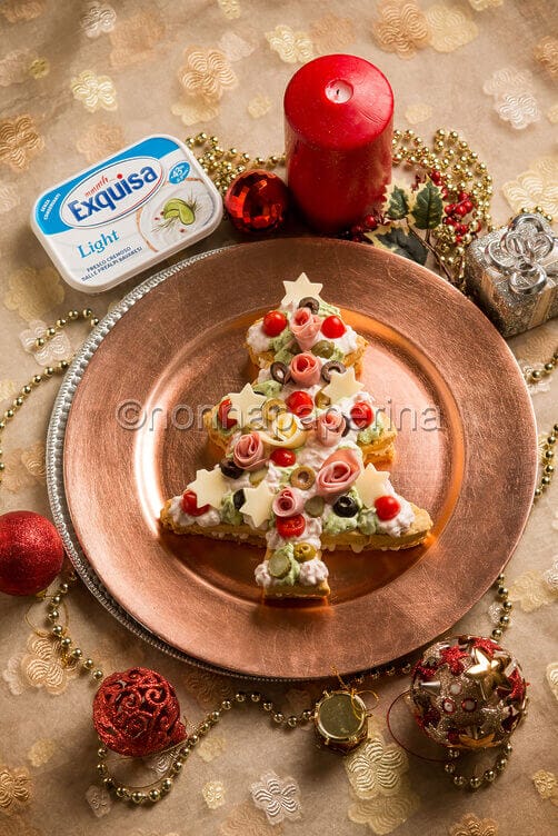 Cream tart albero di Natale