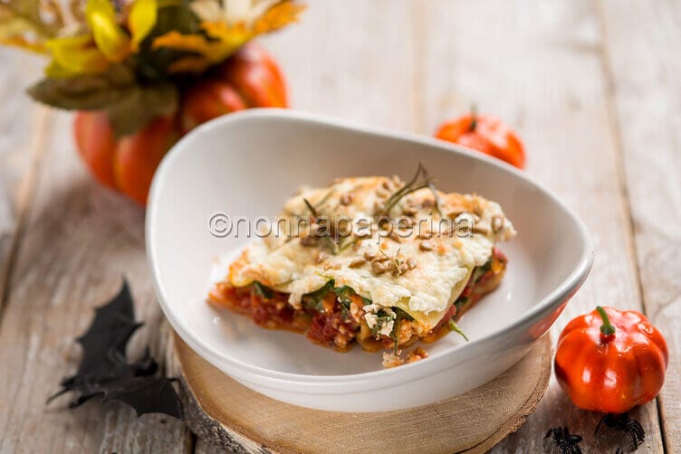 Lasagne alla zucca e fiocchi di latte