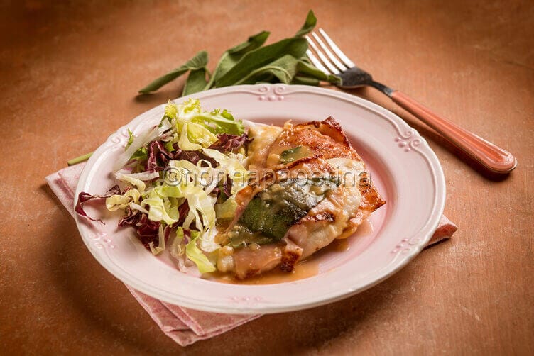 Saltimbocca di pollo con prosciutto