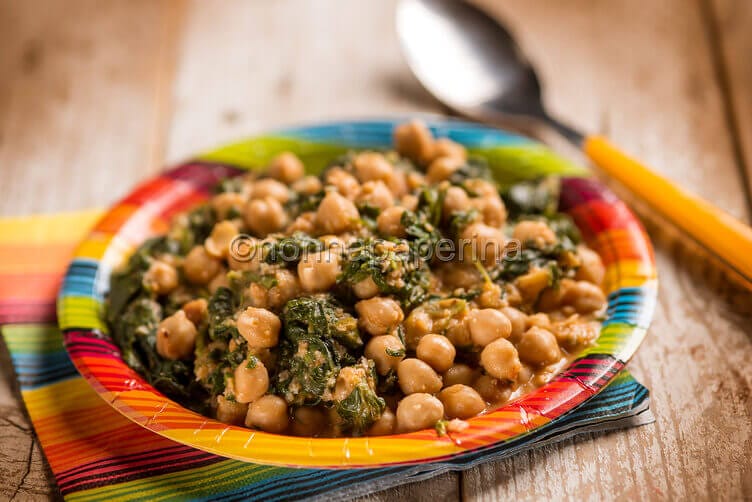 Espinacas con garbanzos