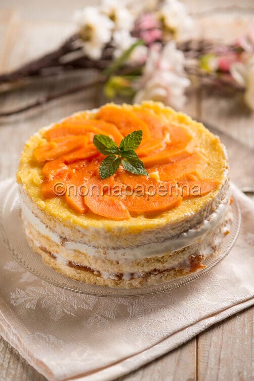 Torta allo yogurt con papaya Torta allo yogurt con papaya
