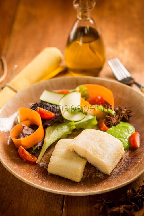 Baccalà in olio cottura all’anice stellato