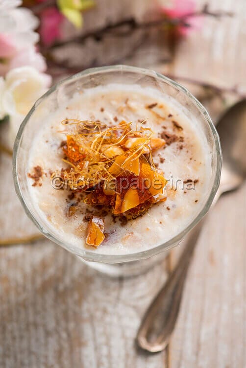 Panna cotta al torrone bianco