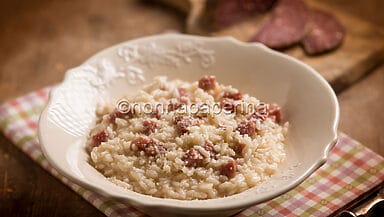 Risotto con la pitina
