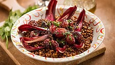 Insalata di lenticchie con radicchio, un ottimo primo piatto Insalata di lenticchie con radicchio, un ottimo primo piatto