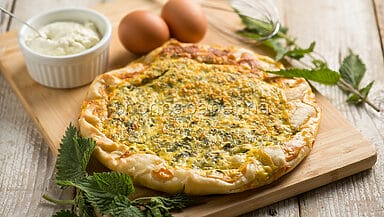 Quiche con ortiche