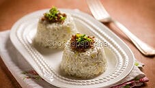 Timballi di riso con blu di capra, un primo d’alta cucina Timballi di riso con blu di capra, un primo d’alta cucina