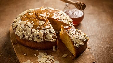 Torta alle mandorle e miele