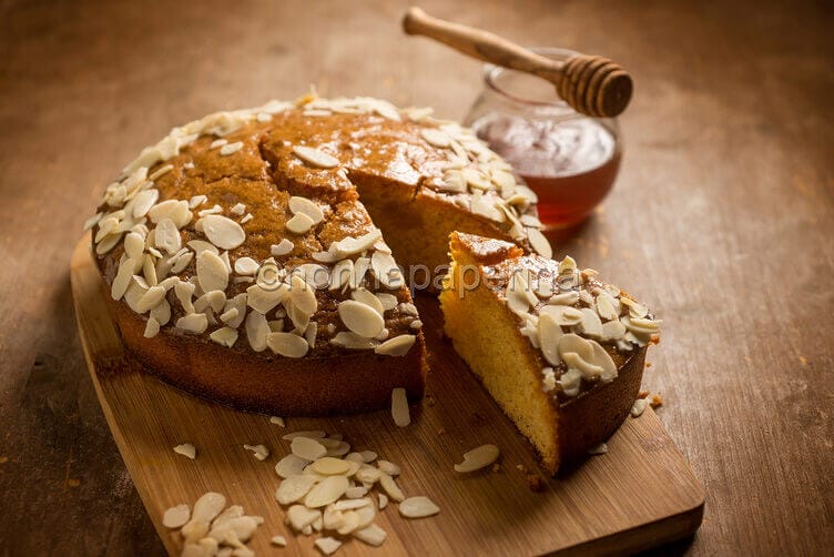 Torta alle mandorle e miele