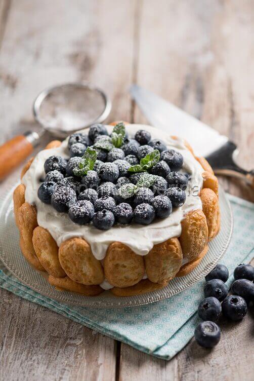 Torta allo yogurt e mirtilli Torta allo yogurt e mirtilli